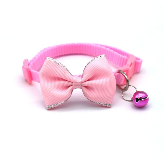 Bow and Bell Cat Collar