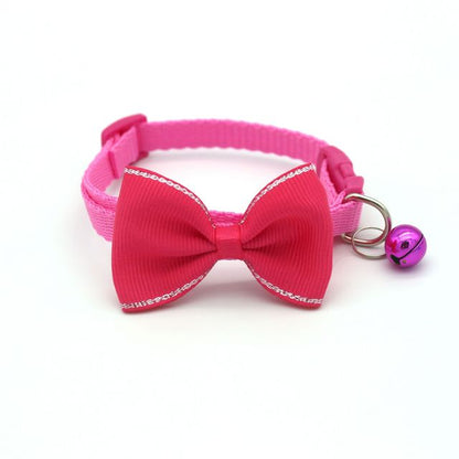 Bow and Bell Cat Collar