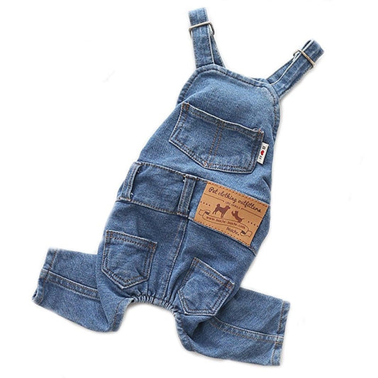 Blue Jeans Dog Overalls