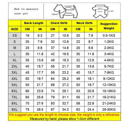 hoodies for your pooch, use chart for exact size